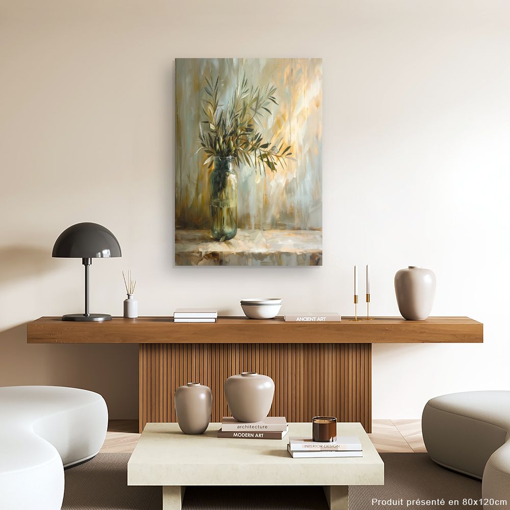 Schilderij "Rustgevend olijfboomblad"