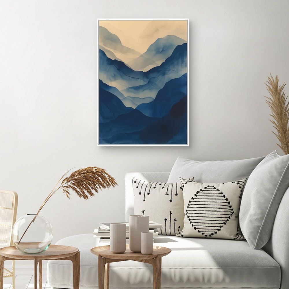Schilderij "Nevelige bergen"