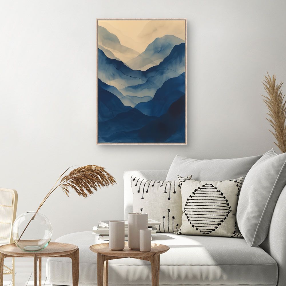 Toile Montagnes brumeuses – toile cadre naturel (slide 1, 60×90)