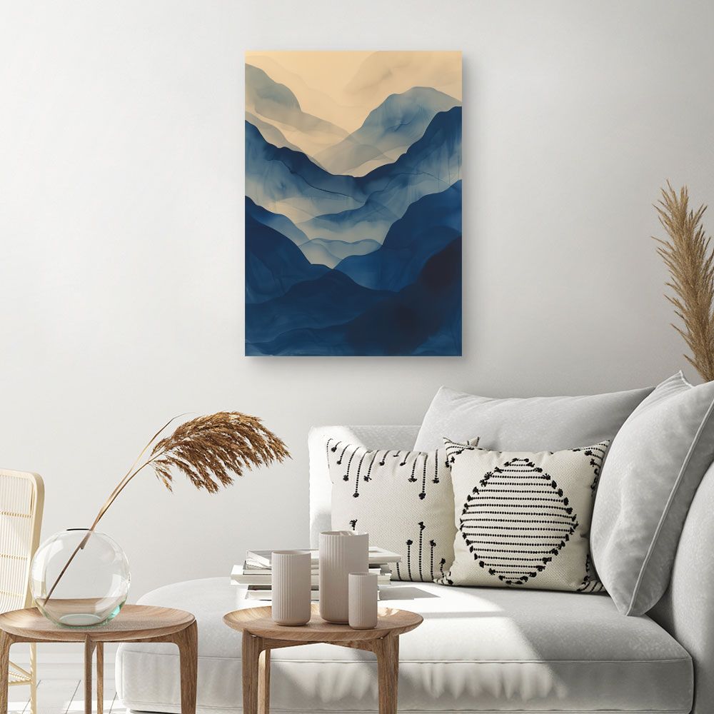 Schilderij "Nevelige bergen"