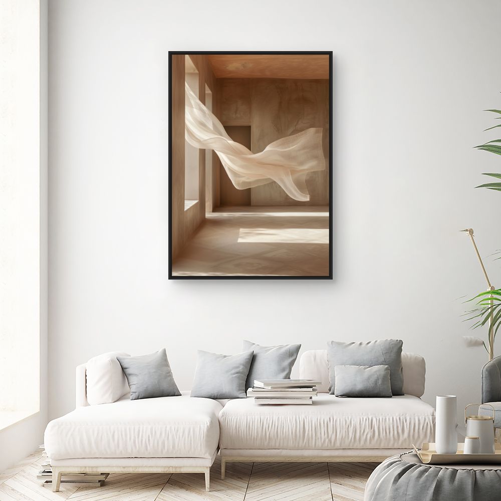 Toile "Étoffe flottante élégante"