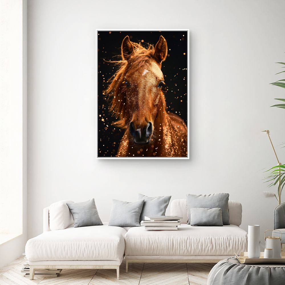 Toile "Cheval scintillant"