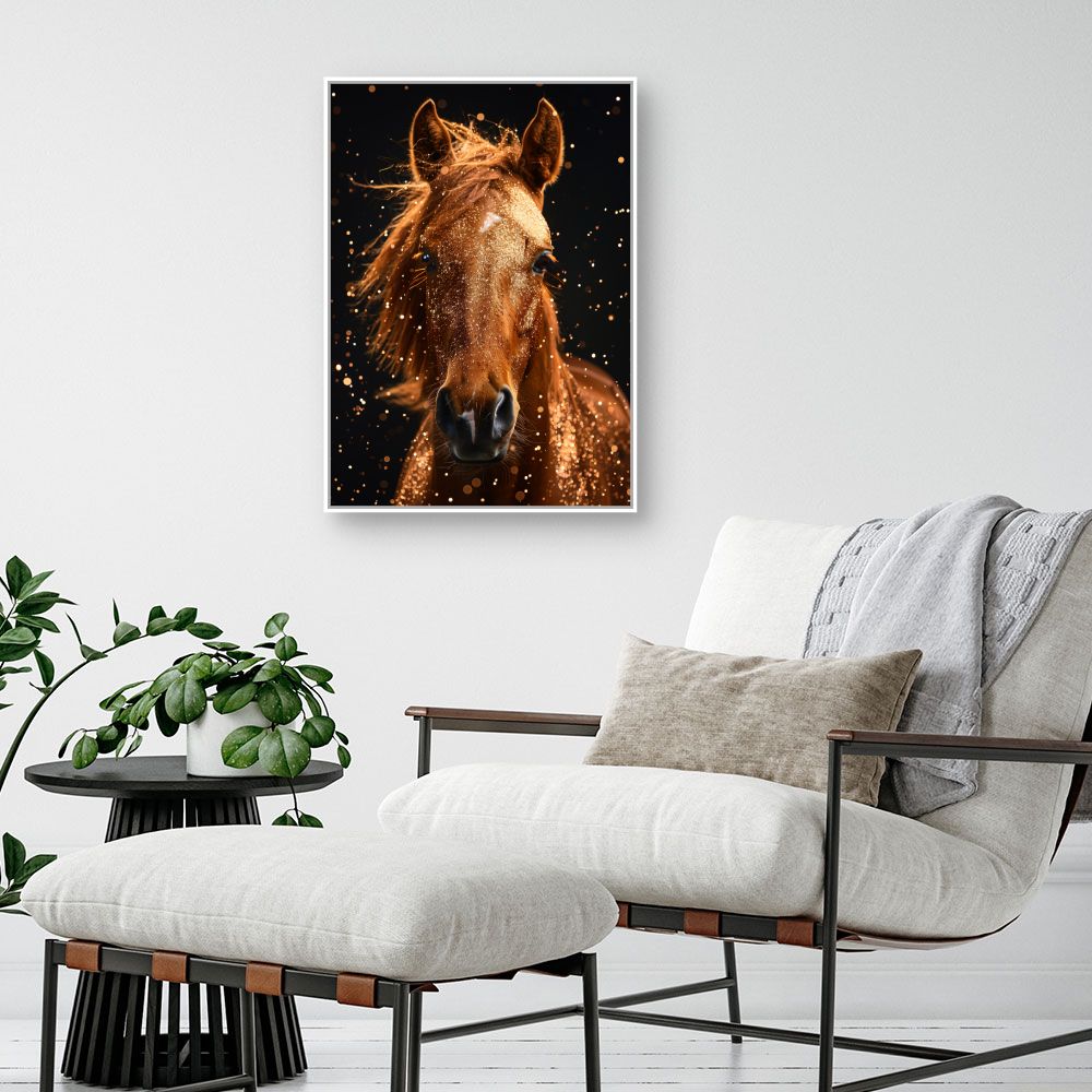 Toile "Cheval scintillant"