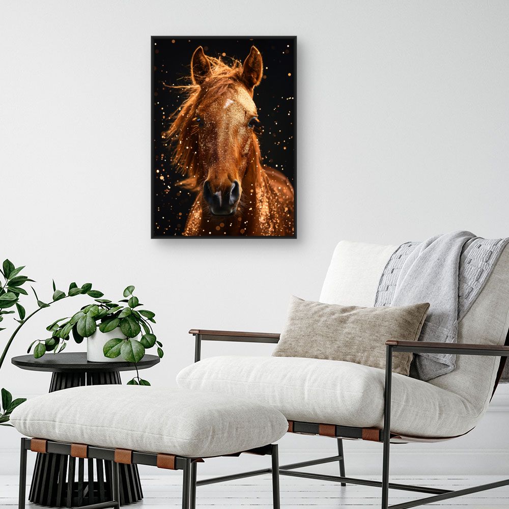 Toile "Cheval scintillant"