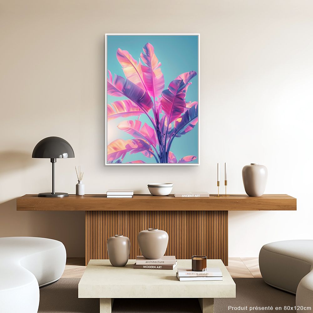 Toile "Feuillage vibrant"