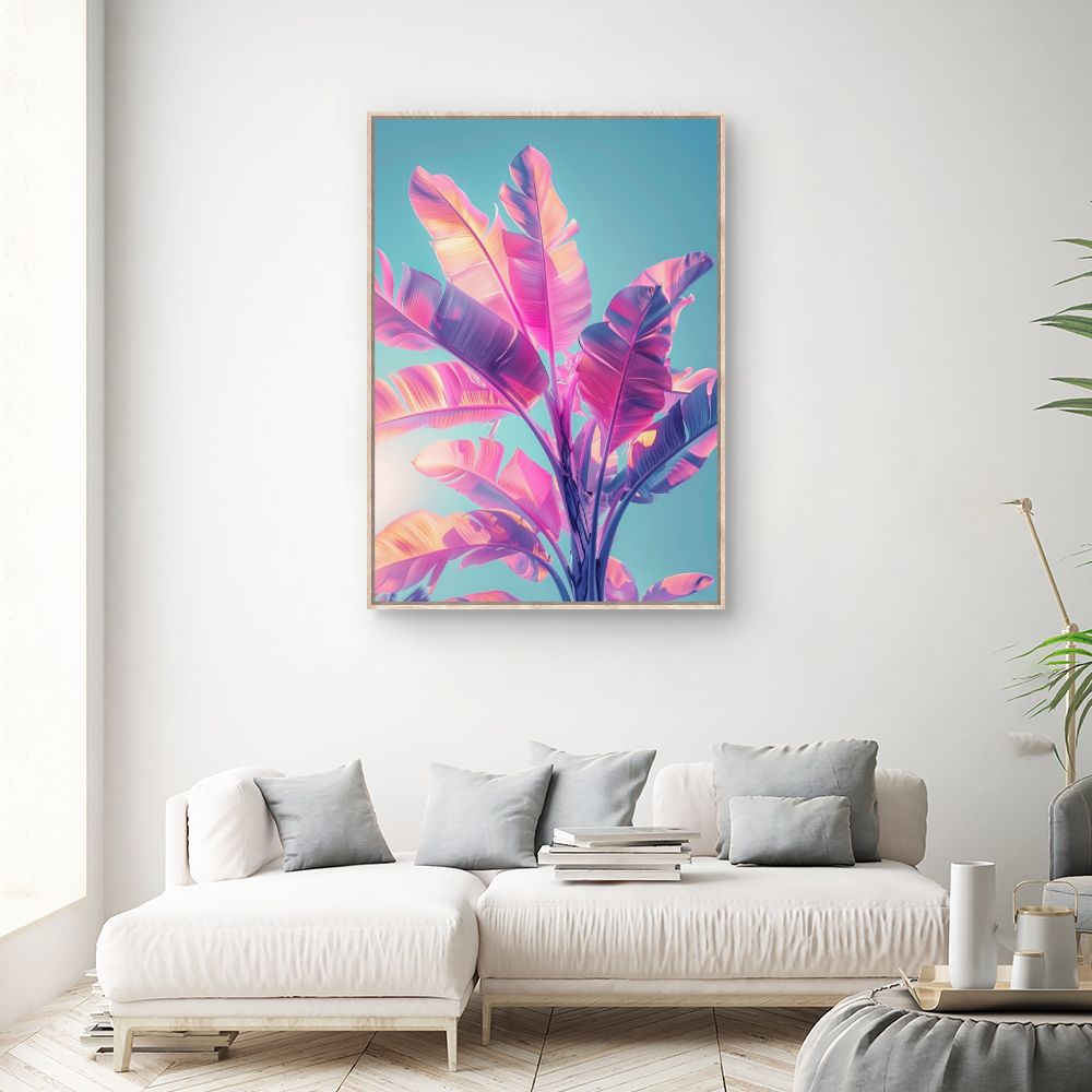 Toile "Feuillage vibrant"