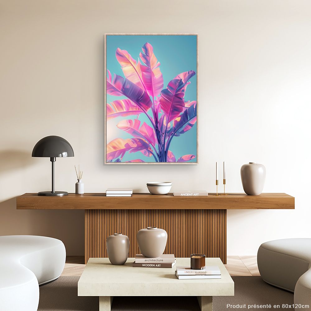Toile "Feuillage vibrant"