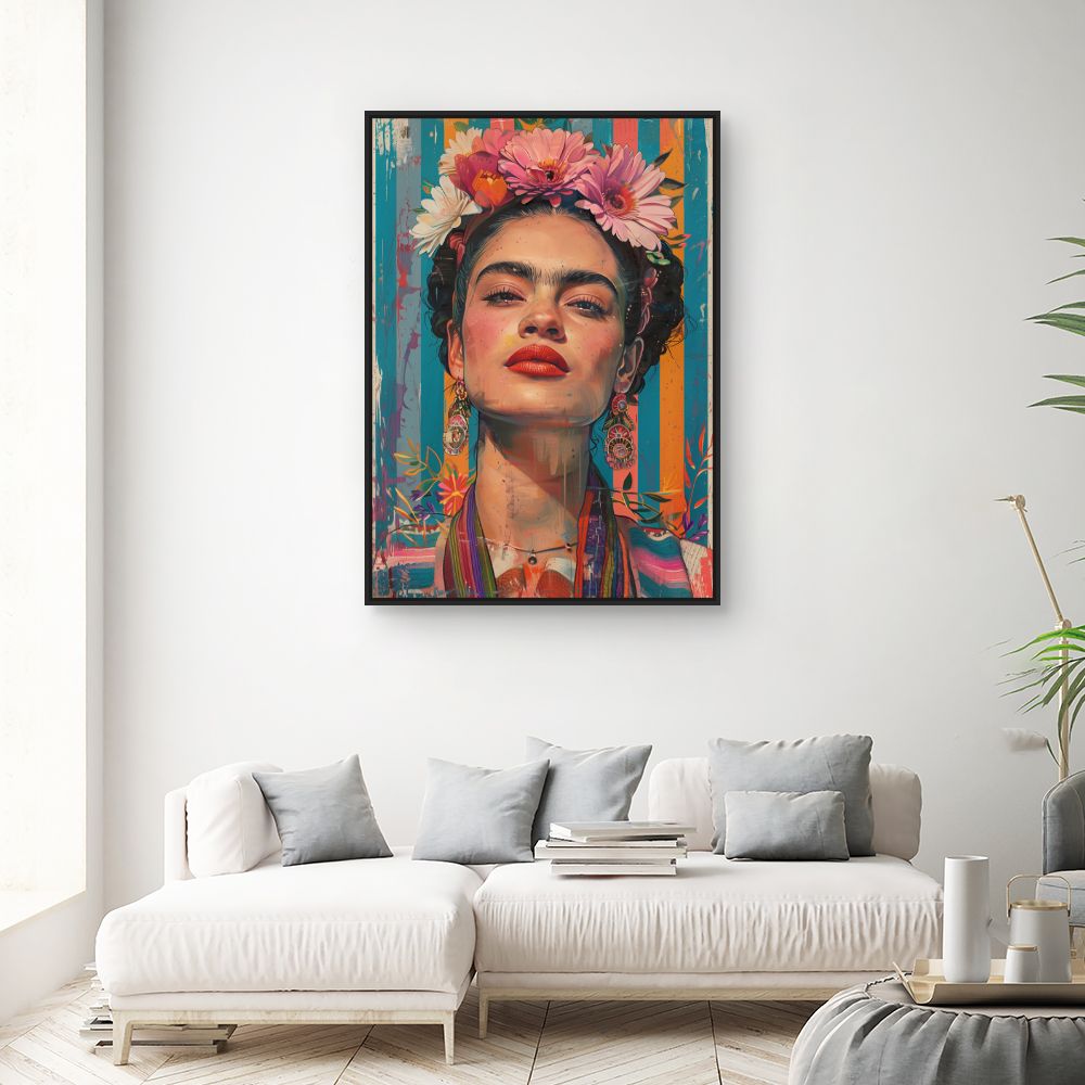 Toile "Portrait vibrant"