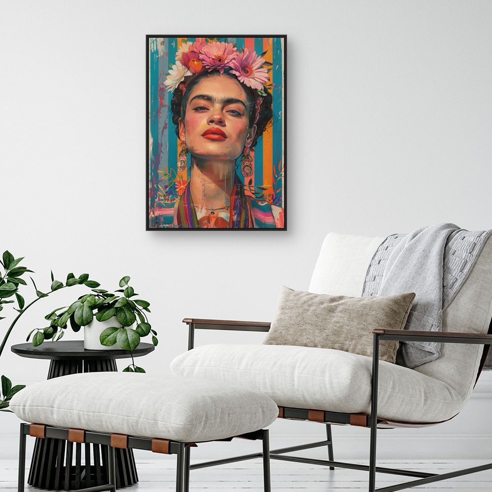 Toile "Portrait vibrant"