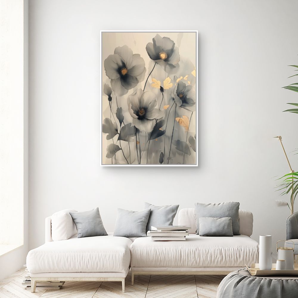 Toile "Fleurs élégantes"