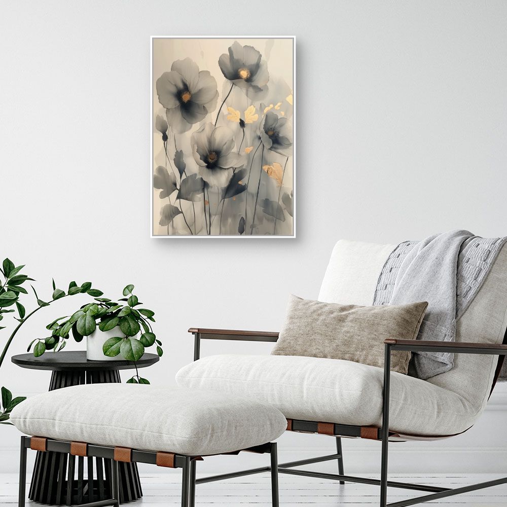 Toile "Fleurs élégantes"