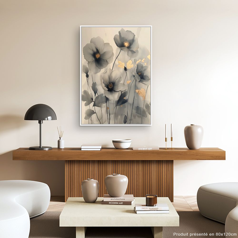 Toile "Fleurs élégantes"