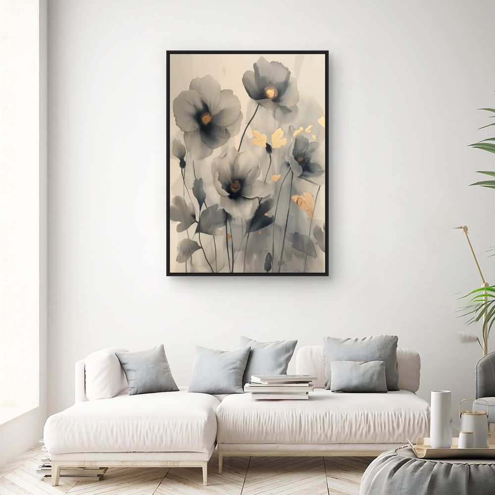 Toile "Fleurs élégantes"