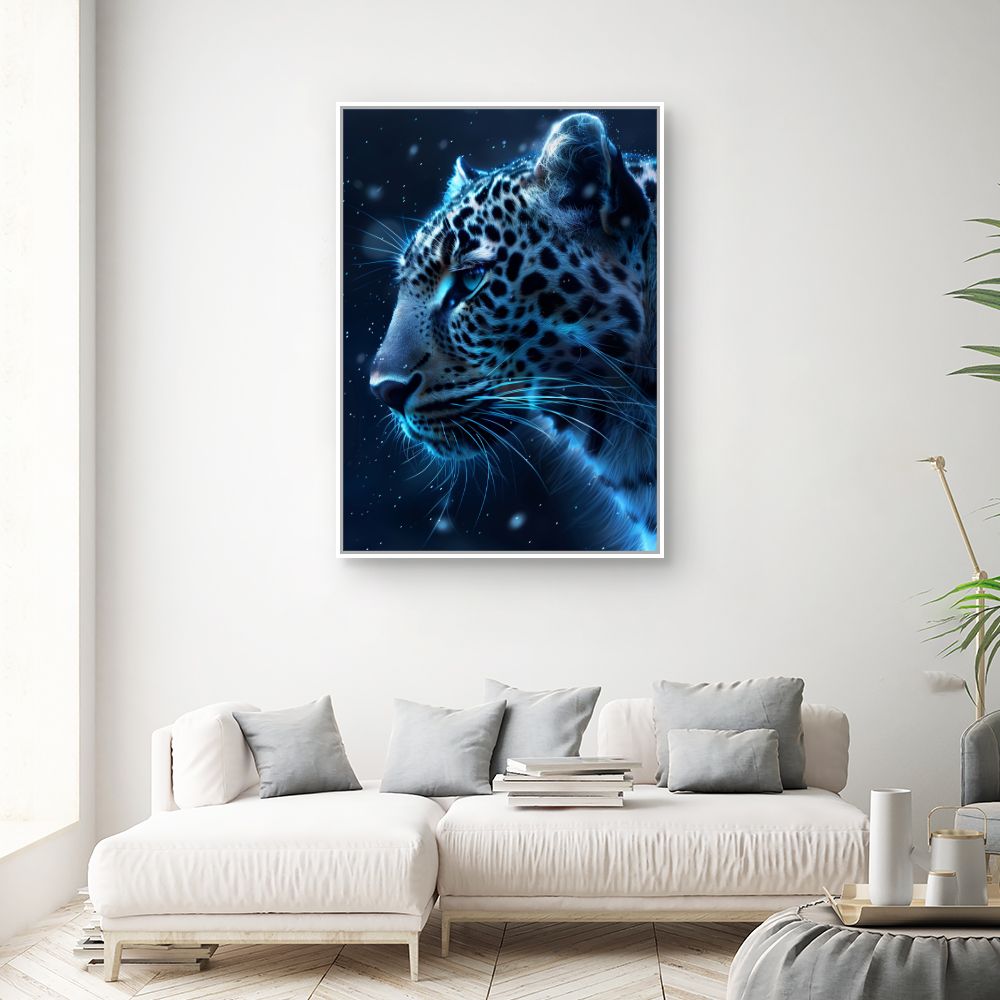 Toile "Reflet félin mystique"