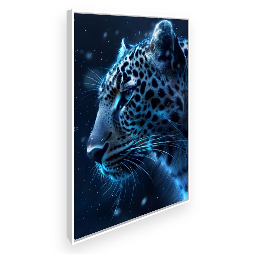 Toile Reflet félin mystique – toile cadre blanc (slide 2)