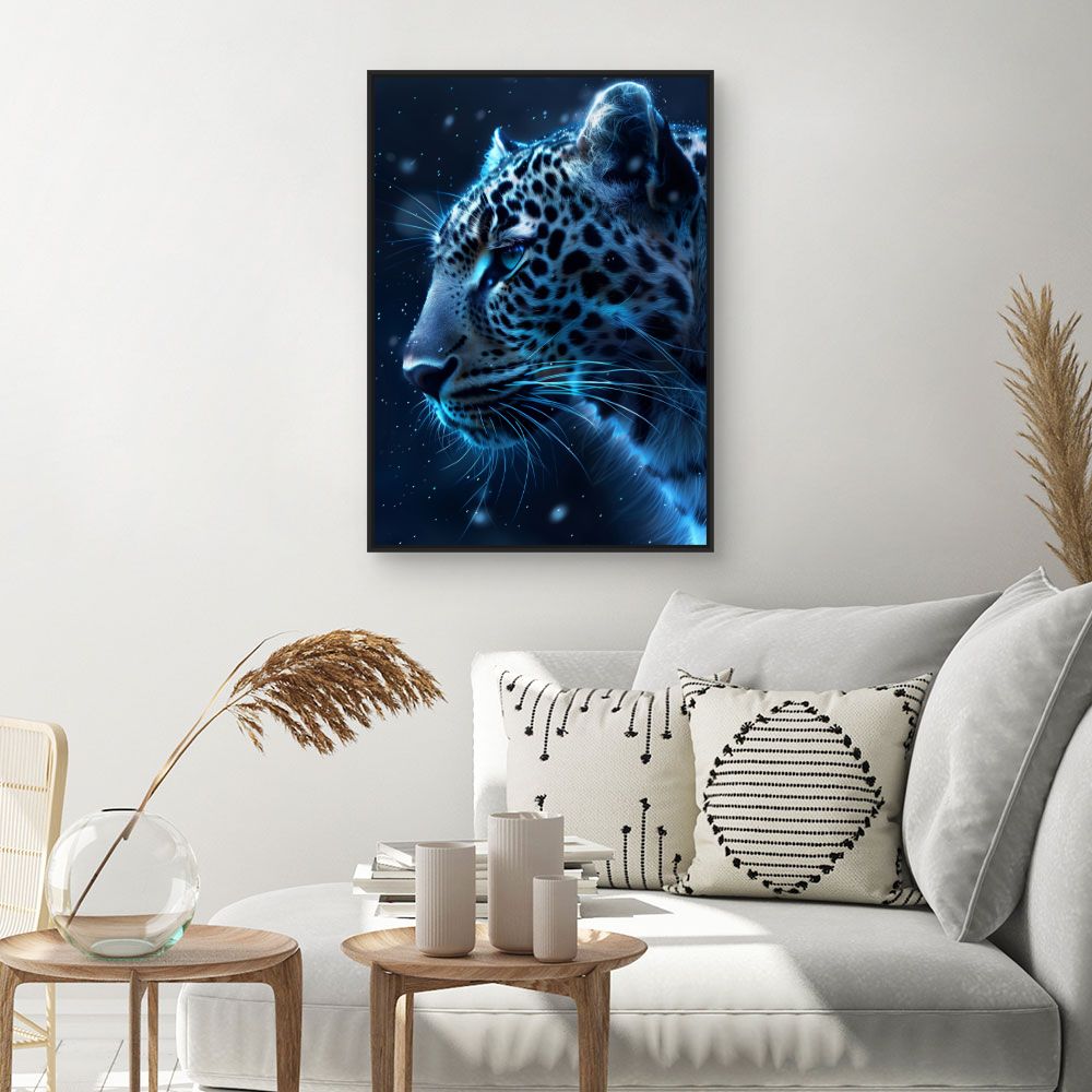 Toile "Reflet félin mystique"