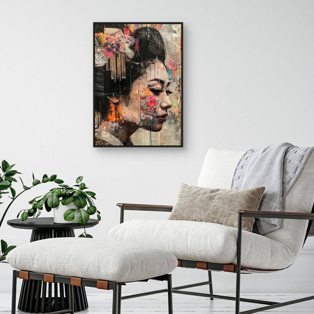 Schilderij "Uniek artistiek portret"