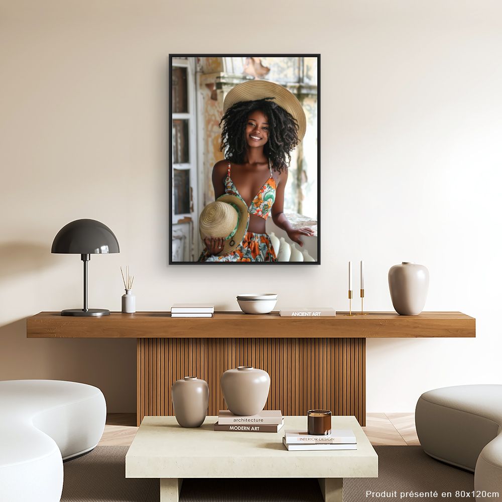 Toile "Sourire éclatant"