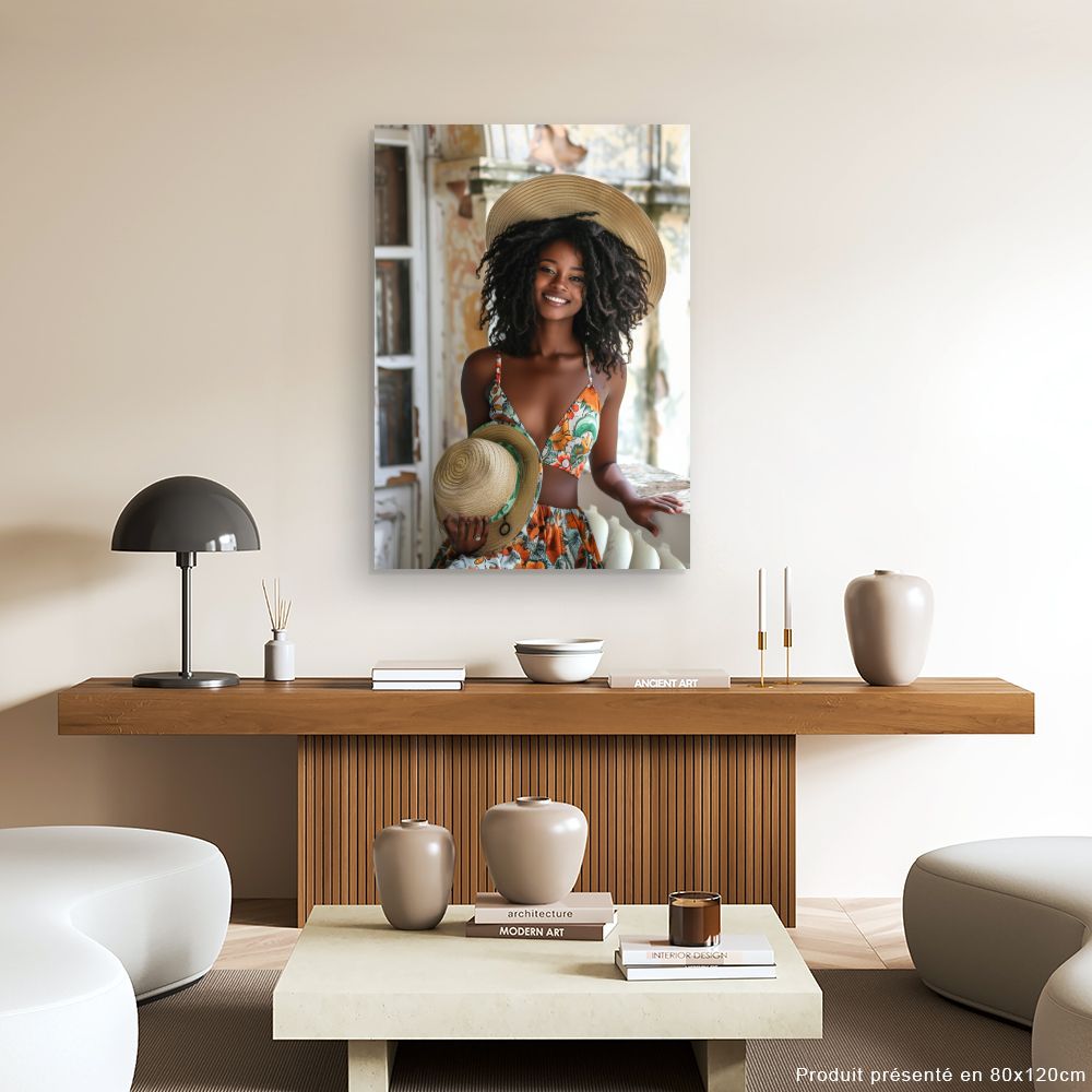 Toile "Sourire éclatant"