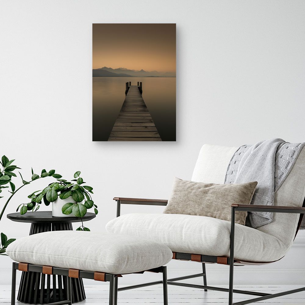 Toile "Ponton tranquille"