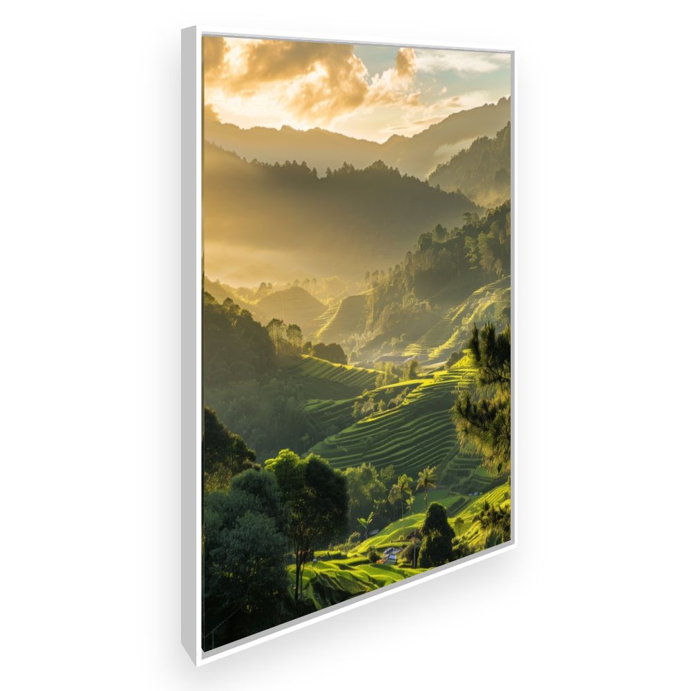 Toile Paysage lumineux – toile cadre blanc (slide 2)
