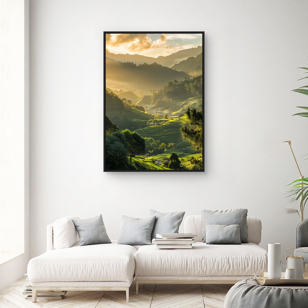 Toile "Paysage lumineux"