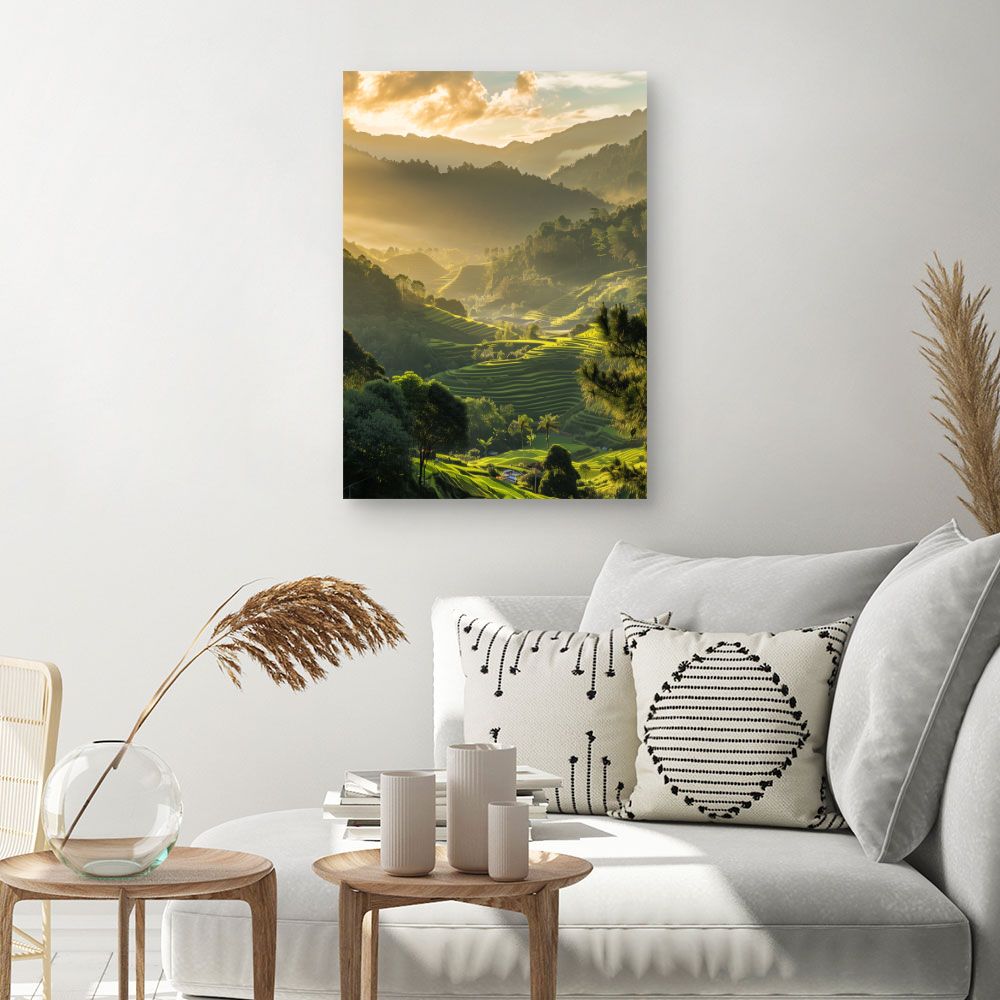 Toile "Paysage lumineux"