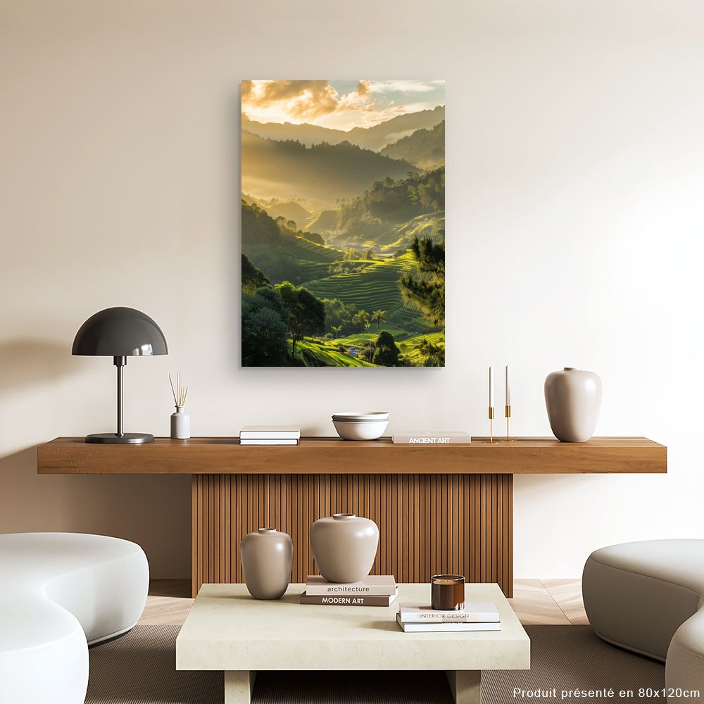 Toile "Paysage lumineux"