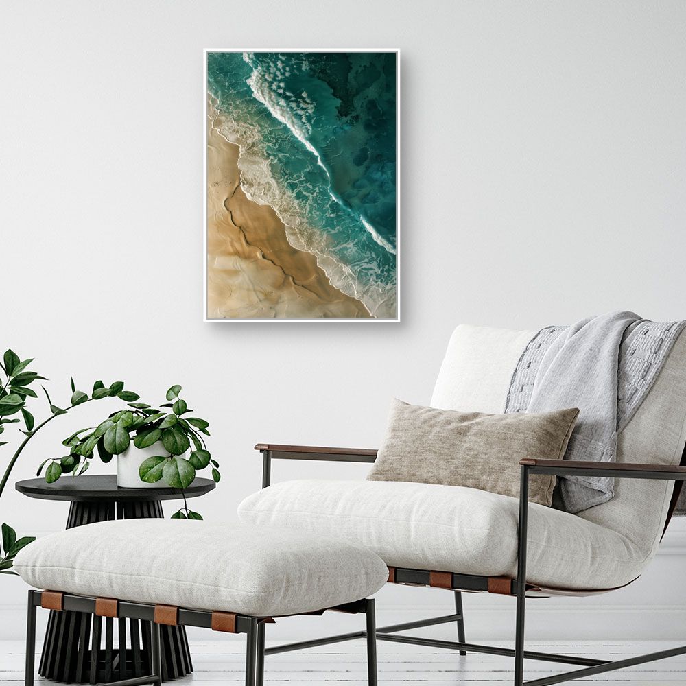 Schilderij "Schitterende zeegolven"
