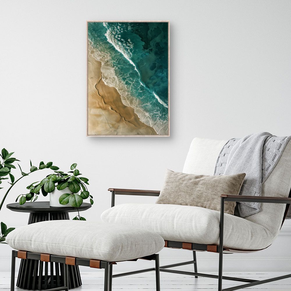Schilderij "Schitterende zeegolven"