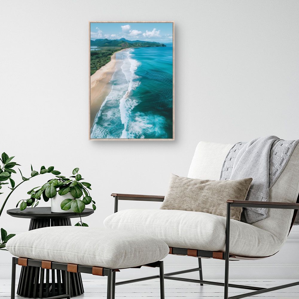 Toile "Plage paradisiaque"