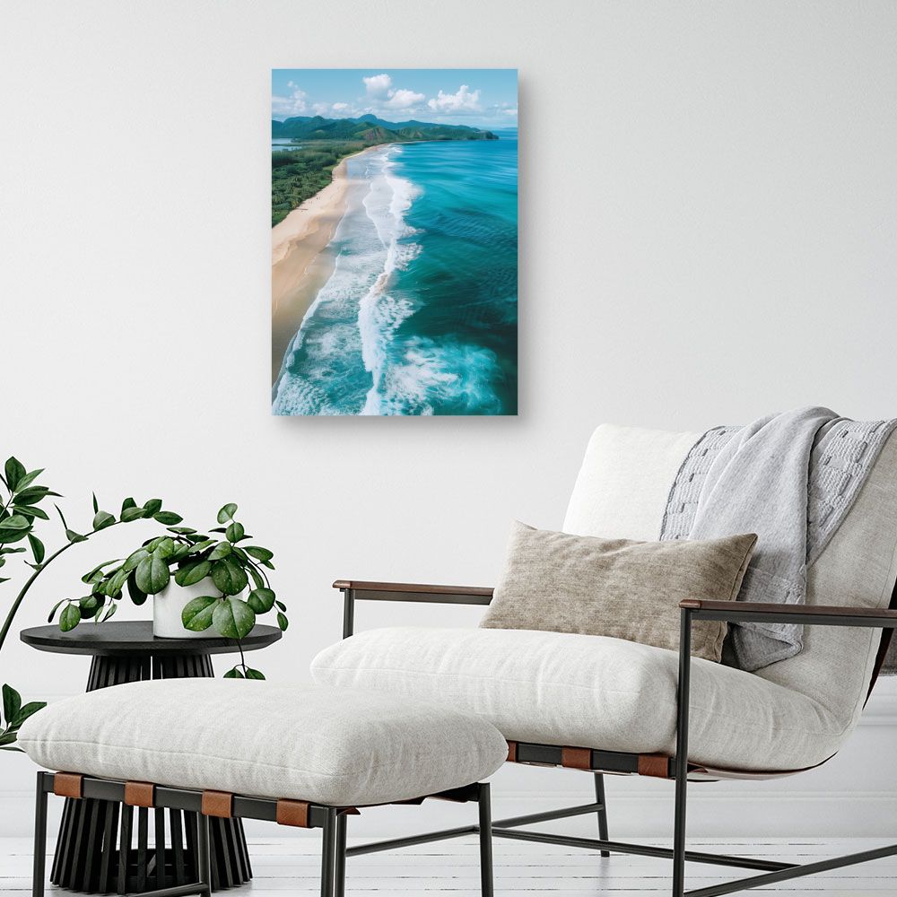 Toile "Plage paradisiaque"