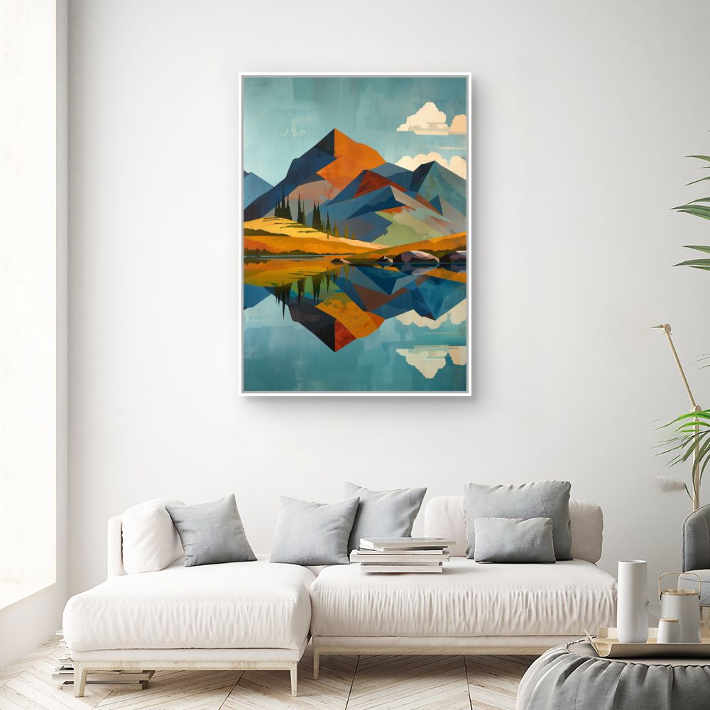 Doek "Serene bergen"