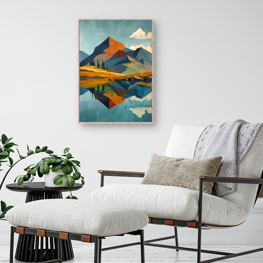 Doek "Serene bergen"