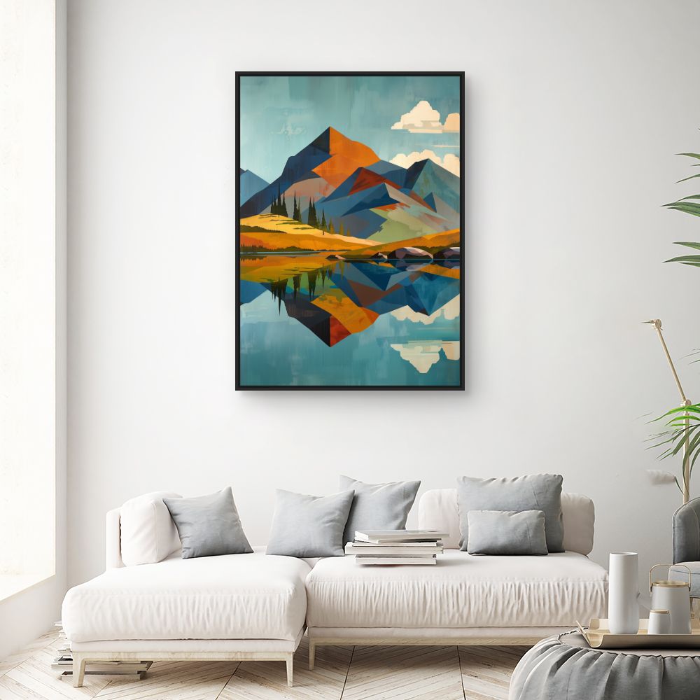 Doek "Serene bergen"