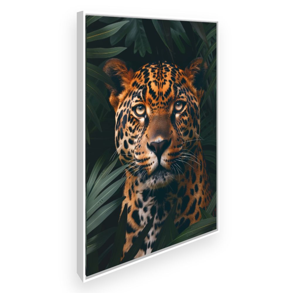 Toile Jaguar sauvage – toile cadre blanc (slide 2)