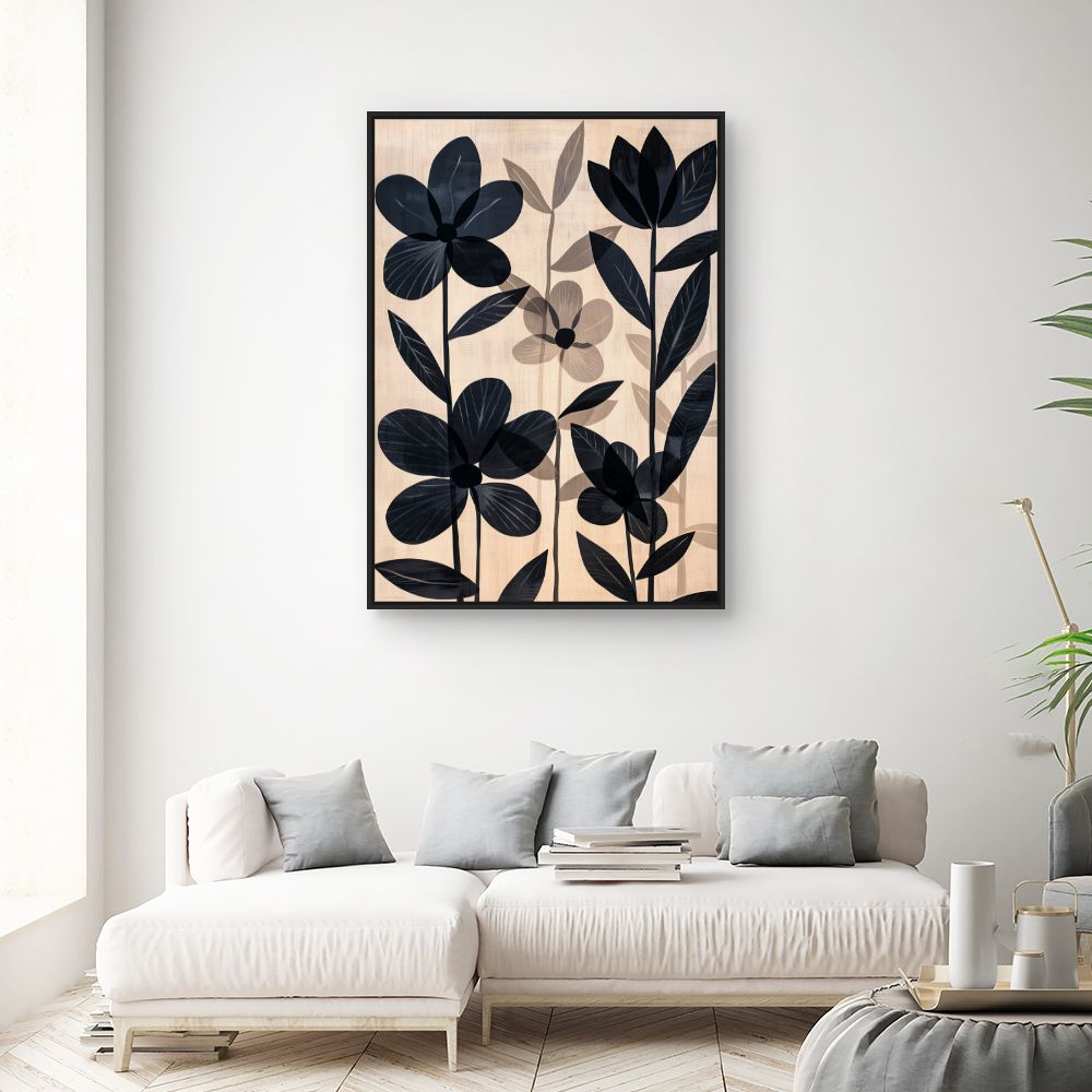 Toile "Fleurs élégantes"