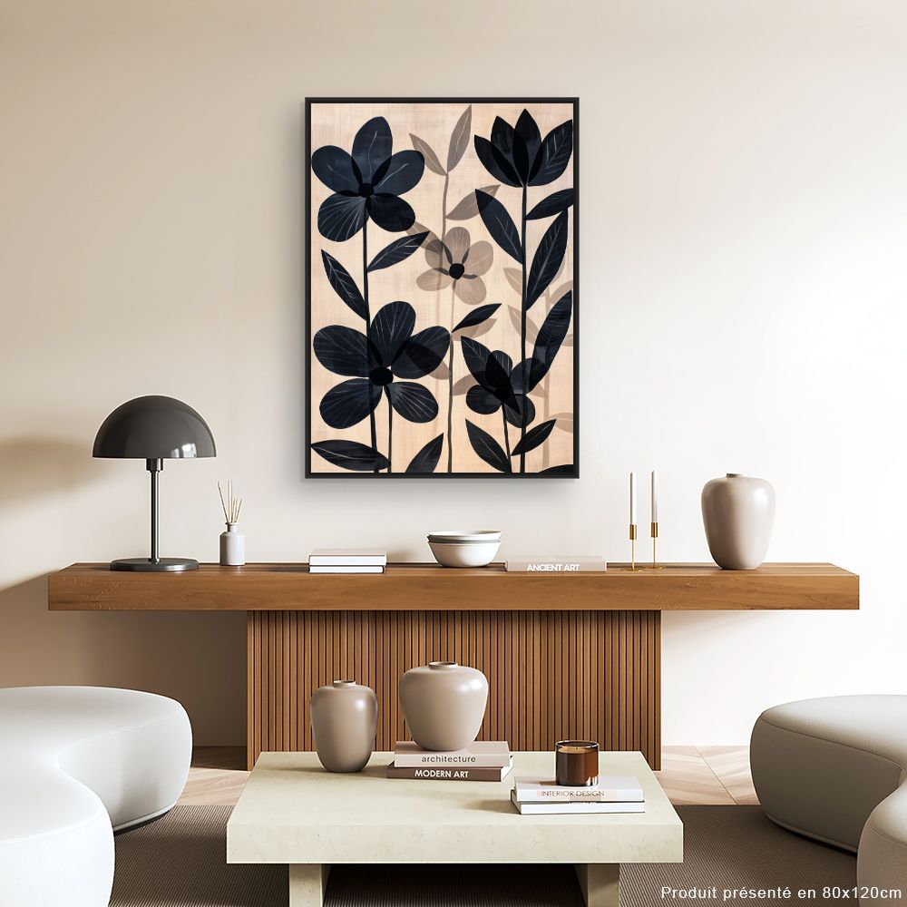 Toile "Fleurs élégantes"