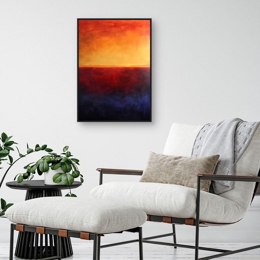 Toile "Coucher de soleil vibrant"