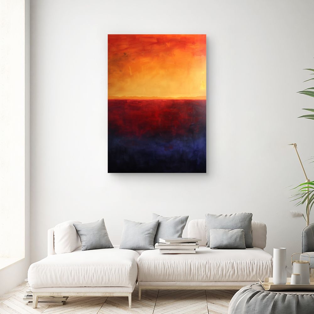 Toile "Coucher de soleil vibrant"