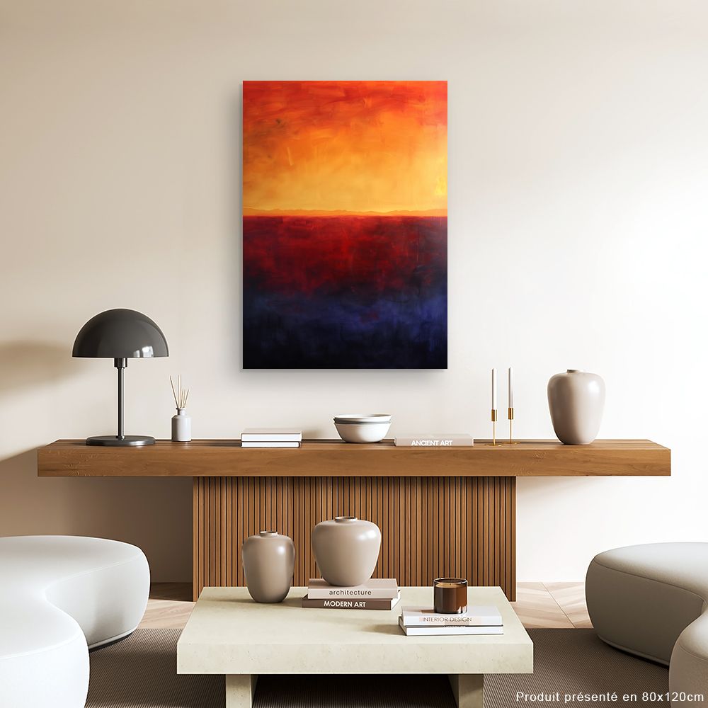 Toile "Coucher de soleil vibrant"