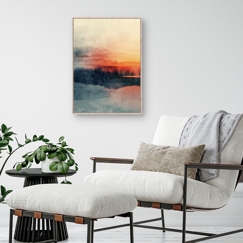 Toile "Horizon abstrait coloré"