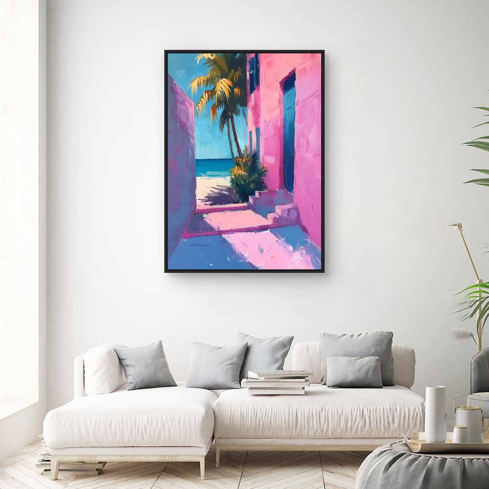 Toile "Évasion tropicale vibrante"