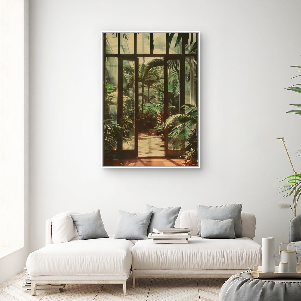 Toile "Jardin tropical luxuriant"