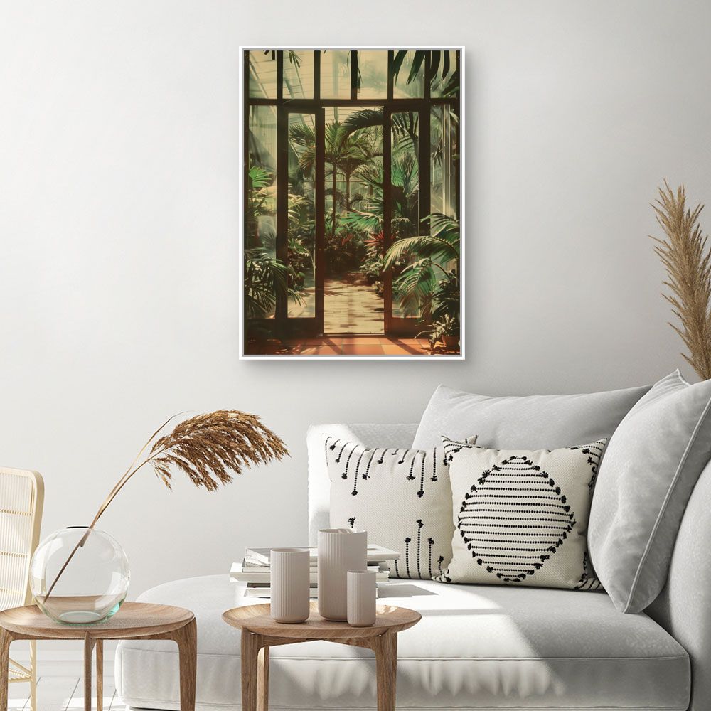 Toile "Jardin tropical luxuriant"
