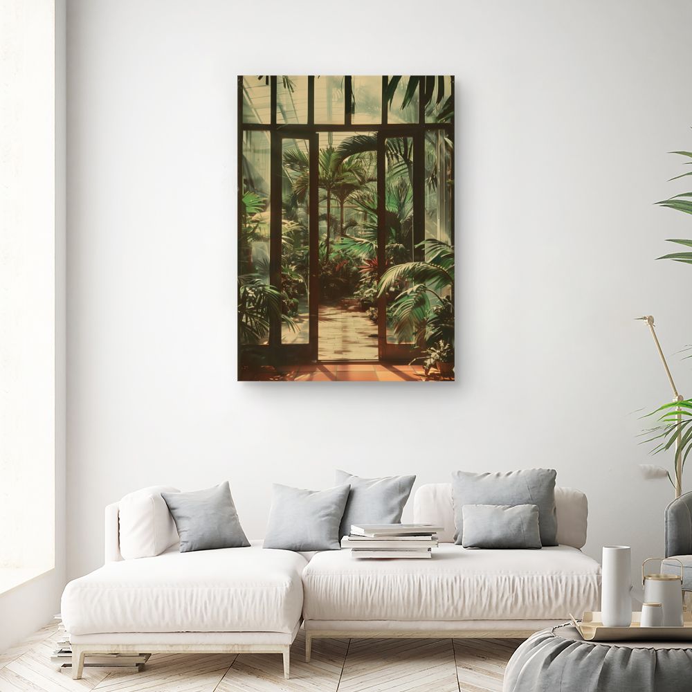Toile "Jardin tropical luxuriant"