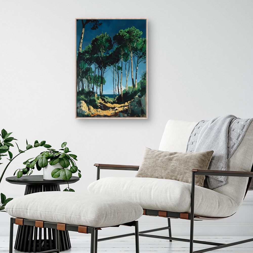 Toile "Forêt ensoleillée"