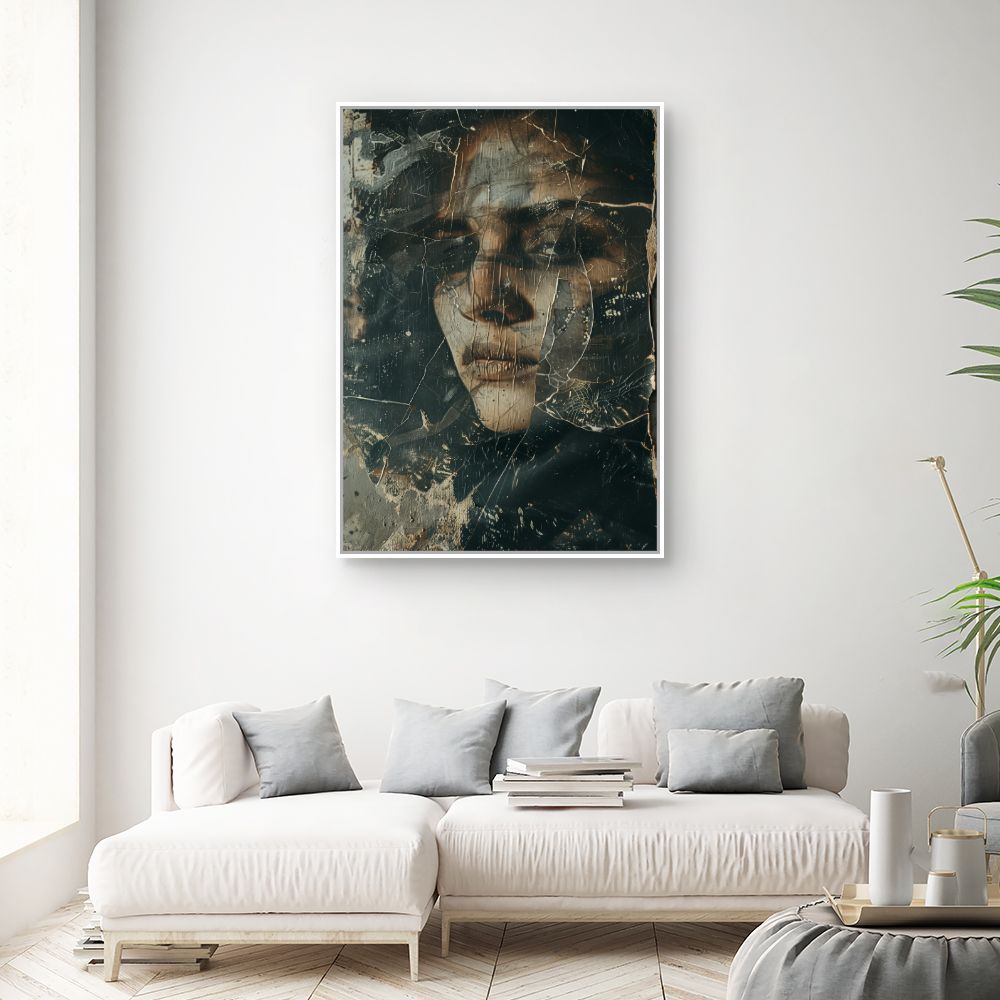 Toile "Visage mystérieux"