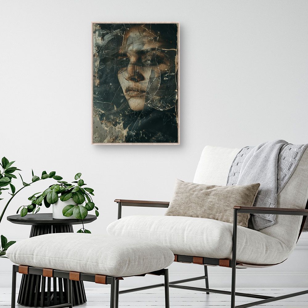 Toile "Visage mystérieux"