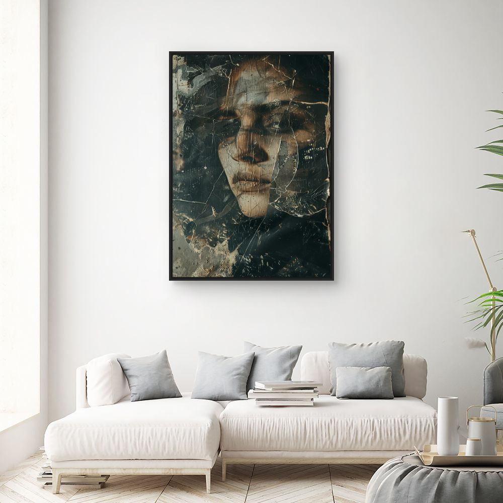 Toile "Visage mystérieux"
